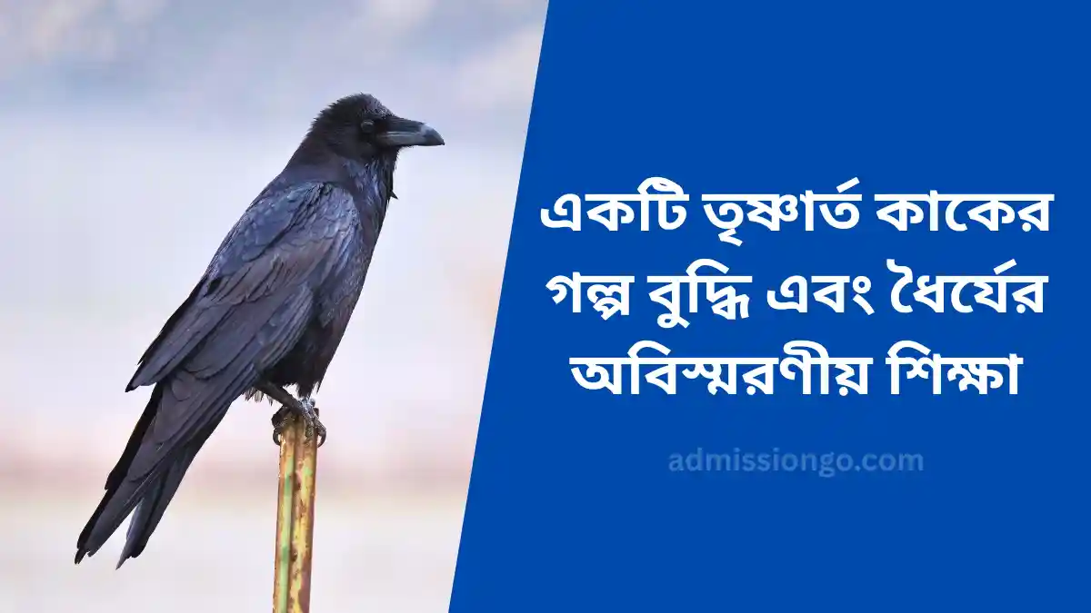 একটি তৃষ্ণার্ত কাকের গল্প বুদ্ধি